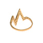 Glamorous Gold Plated Sterling Silver Ring - SEHABRANDS