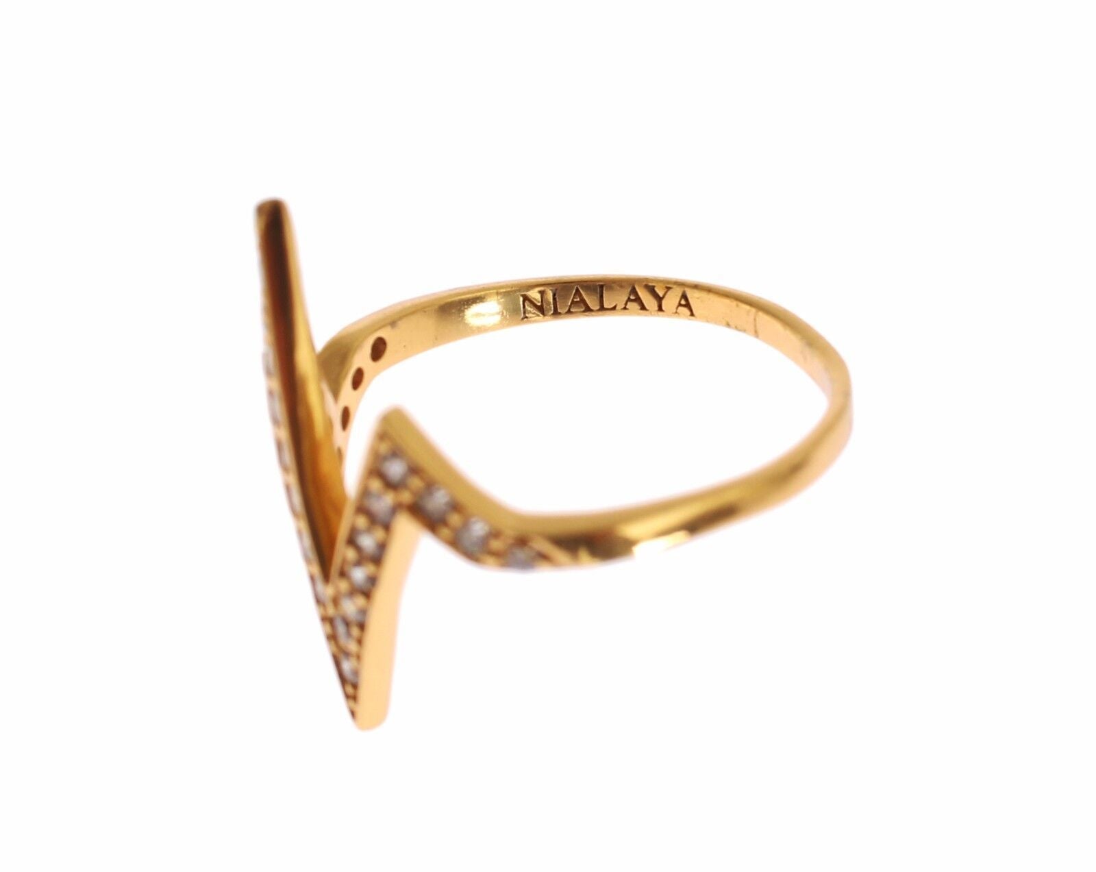 Glamorous Gold Plated Sterling Silver Ring - SEHABRANDS