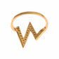 Glamorous Gold Plated Sterling Silver Ring - SEHABRANDS