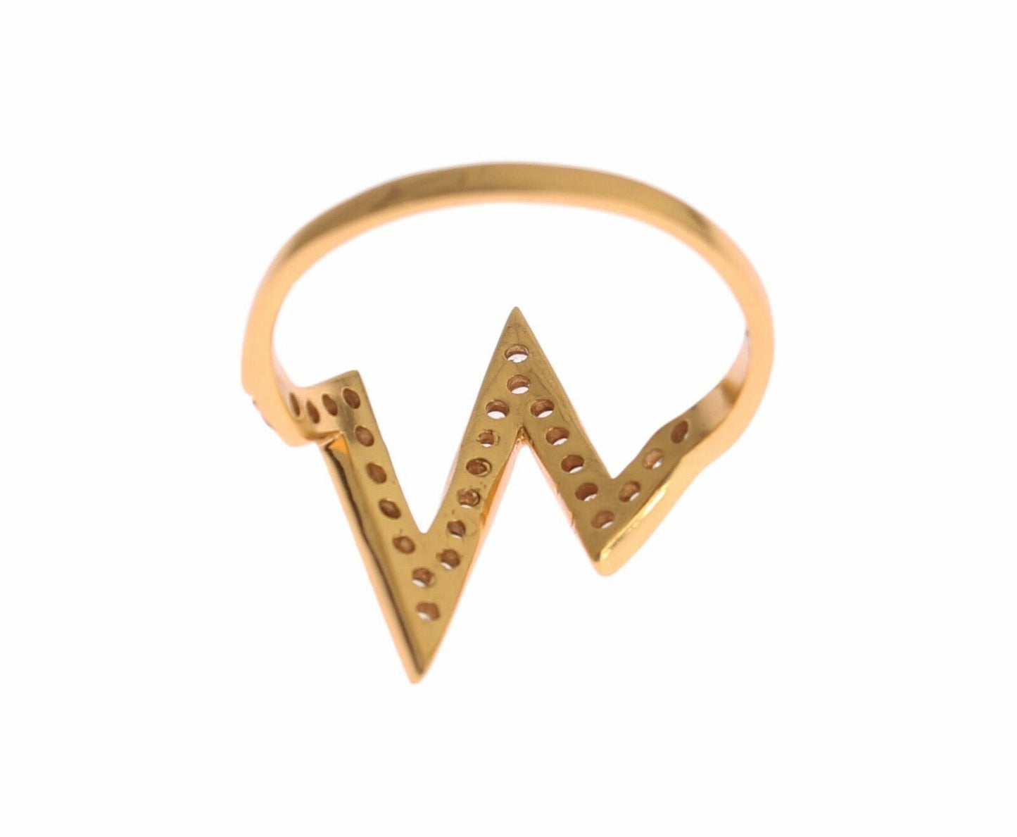 Glamorous Gold Plated Sterling Silver Ring - SEHABRANDS