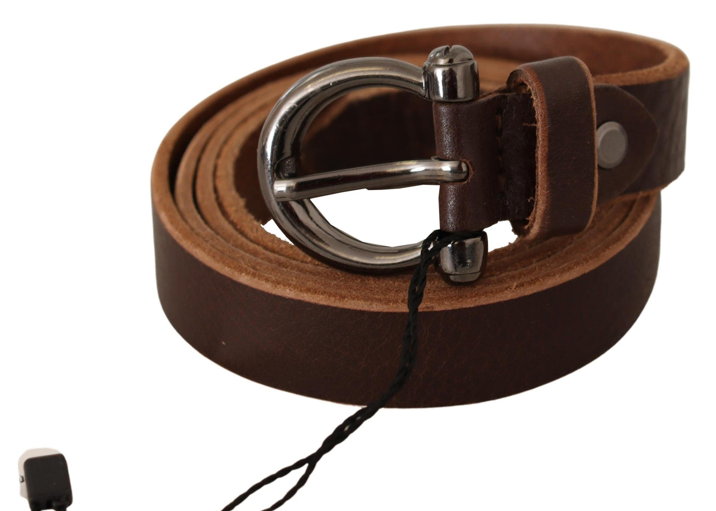 Elegant Brown Leather Fashion Belt - SEHABRANDS