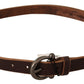 Elegant Brown Leather Fashion Belt - SEHABRANDS