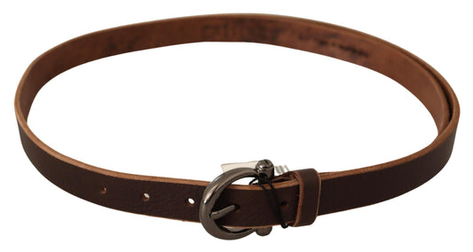 Elegant Brown Leather Fashion Belt - SEHABRANDS