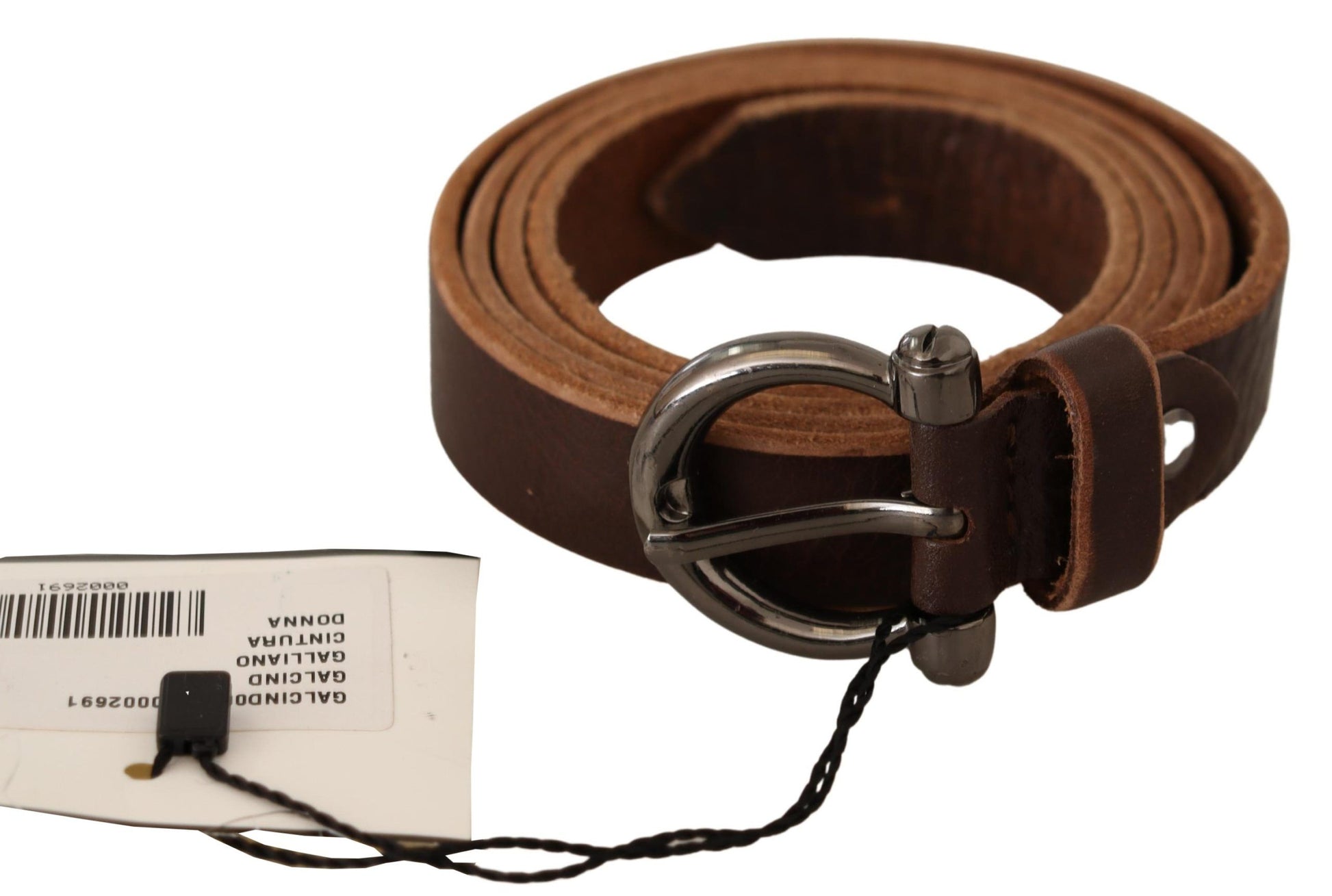 Elegant Brown Leather Fashion Belt - SEHABRANDS