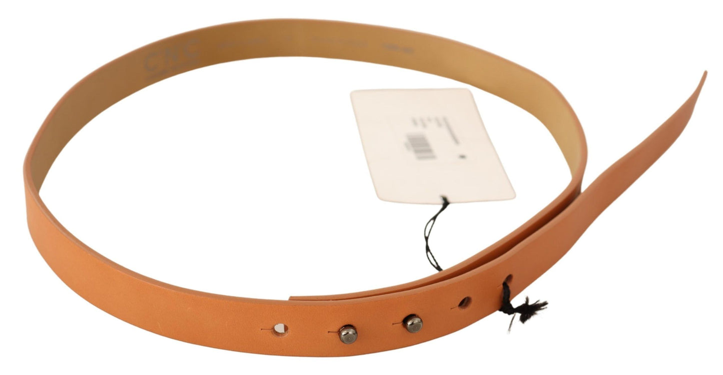 Chic Orange Leather Fashion Belt - SEHABRANDS