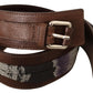 Elegant Brown Leather Fashion Belt - SEHABRANDS