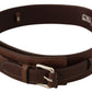 Elegant Brown Leather Fashion Belt - SEHABRANDS