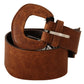 Elegant Brown Leather Fashion Belt - SEHABRANDS