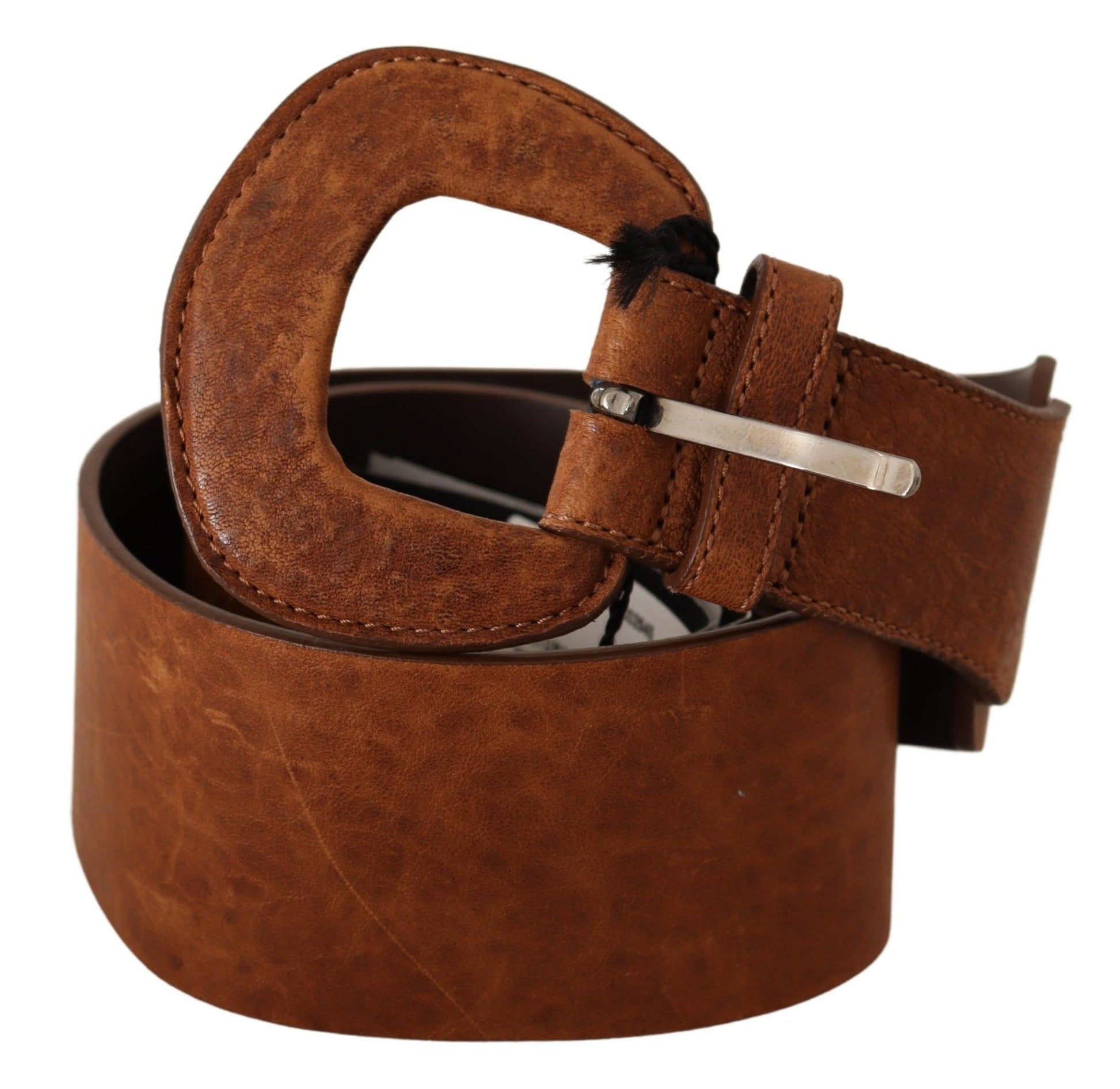 Elegant Brown Leather Fashion Belt - SEHABRANDS