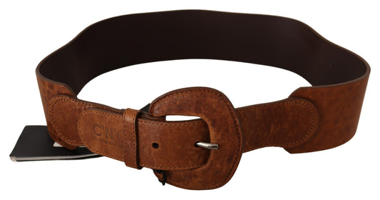 Elegant Brown Leather Fashion Belt - SEHABRANDS