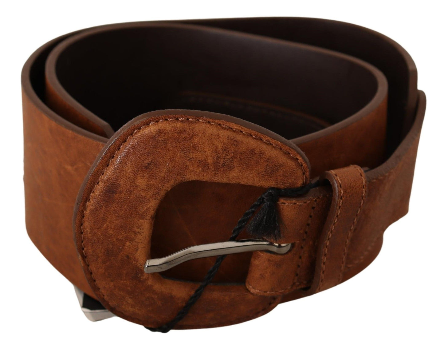 Elegant Brown Leather Fashion Belt - SEHABRANDS