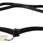 Chic Black Leather Fashion Belt with Metal Buckle - SEHABRANDS