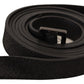 Chic Black Leather Fashion Belt with Metal Buckle - SEHABRANDS