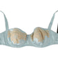 Dolce & Gabbana Elegant Silk Blend Balconette Bra in Light Blue