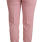 Dolce & Gabbana Elegant Pink Tapered Wool Trousers