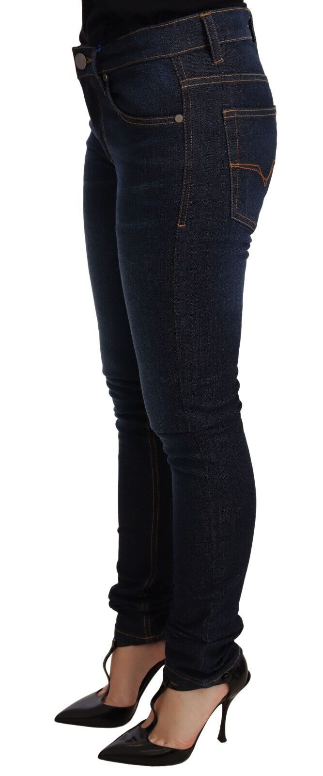 Elegant Low Waist Skinny Designer Jeans - SEHABRANDS