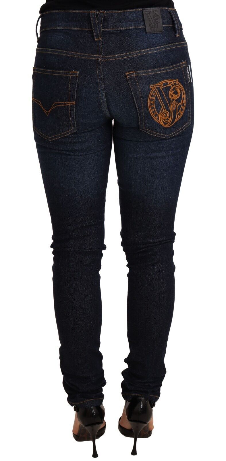 Elegant Low Waist Skinny Designer Jeans - SEHABRANDS