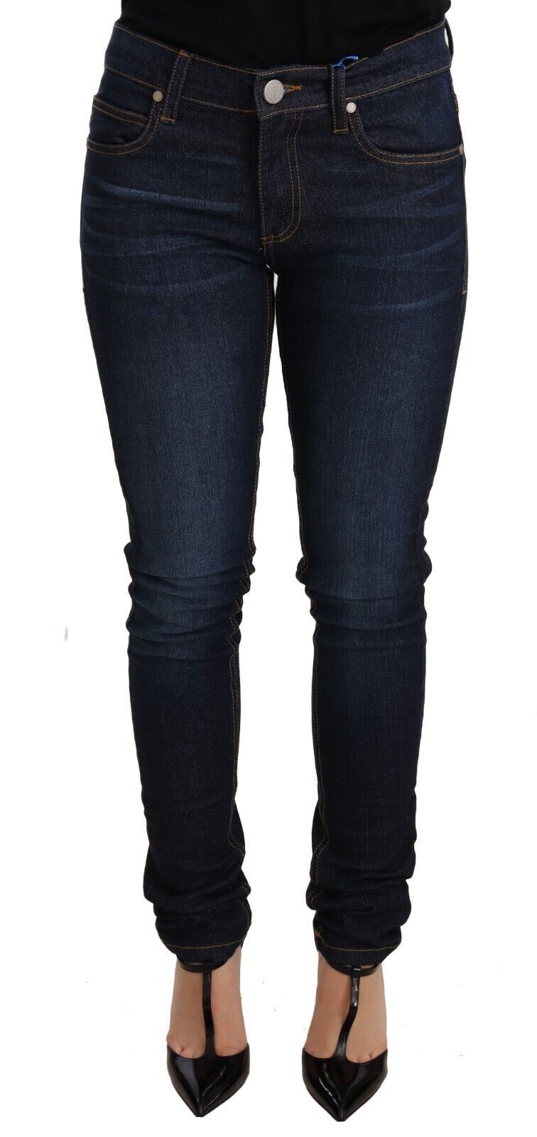 Elegant Low Waist Skinny Designer Jeans - SEHABRANDS