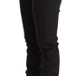 Chic Mid Waist Skinny Black Denim - SEHABRANDS