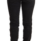 Chic Mid Waist Skinny Black Denim - SEHABRANDS