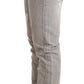 Chic Slim Fit Tattered Gray Wash Jeans - SEHABRANDS