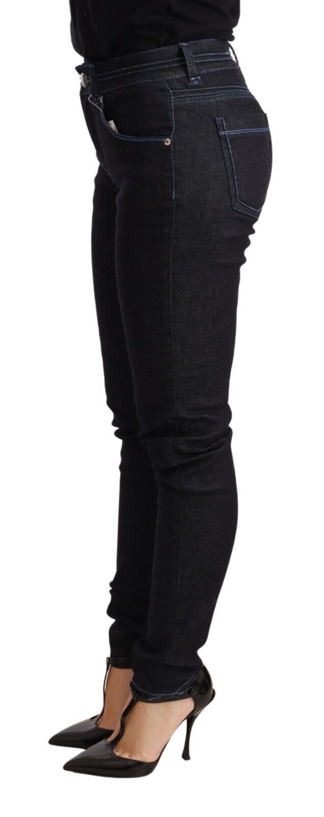 Sleek Low Waist Skinny Denim - SEHABRANDS