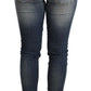 Chic Blue Washed Skinny Denim - SEHABRANDS