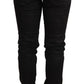 Sleek Black Washed Skinny Jeans - SEHABRANDS