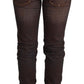 Chic Low Waist Skinny Brown Jeans - SEHABRANDS