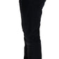 Elegant Dark Blue Slim-Fit Denim - SEHABRANDS