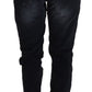 Elegant Dark Blue Slim-Fit Denim - SEHABRANDS