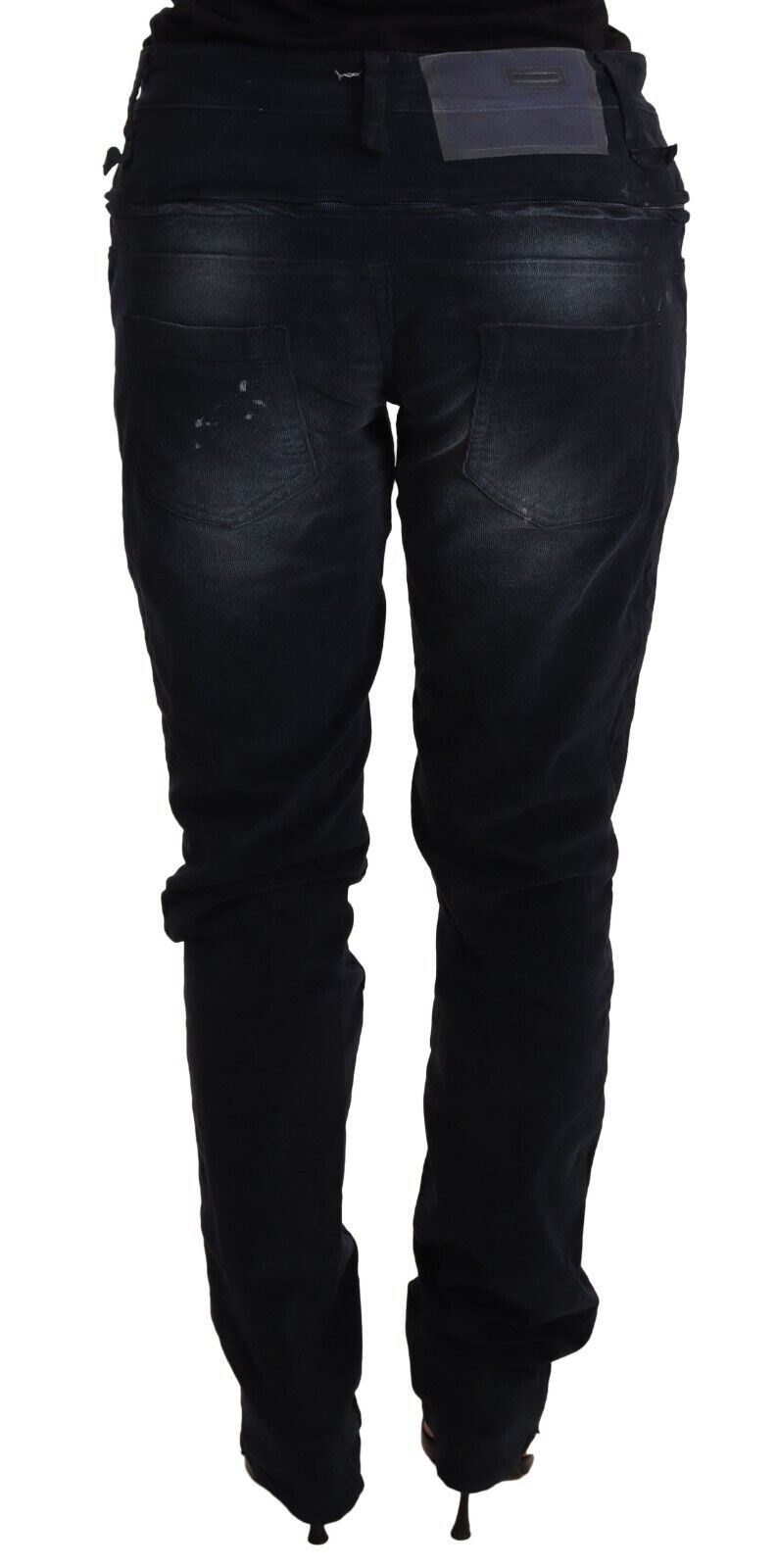 Elegant Dark Blue Slim-Fit Denim - SEHABRANDS