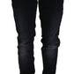 Elegant Dark Blue Slim-Fit Denim - SEHABRANDS