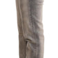 Chic Gray Washed Low Waist Skinny Jeans - SEHABRANDS