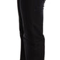 Chic Black Washed Straight Cut Jeans - SEHABRANDS