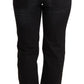 Chic Black Washed Straight Cut Jeans - SEHABRANDS