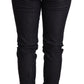 Chic Dark Blue Skinny Trouser Jeans - SEHABRANDS