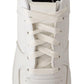 Chic White Leather Low Top Sneakers - SEHABRANDS