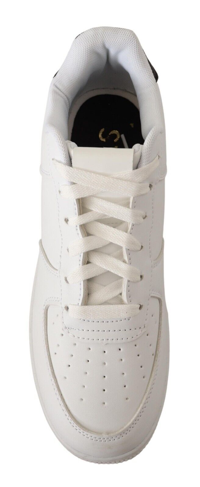 Chic White Leather Low Top Sneakers - SEHABRANDS