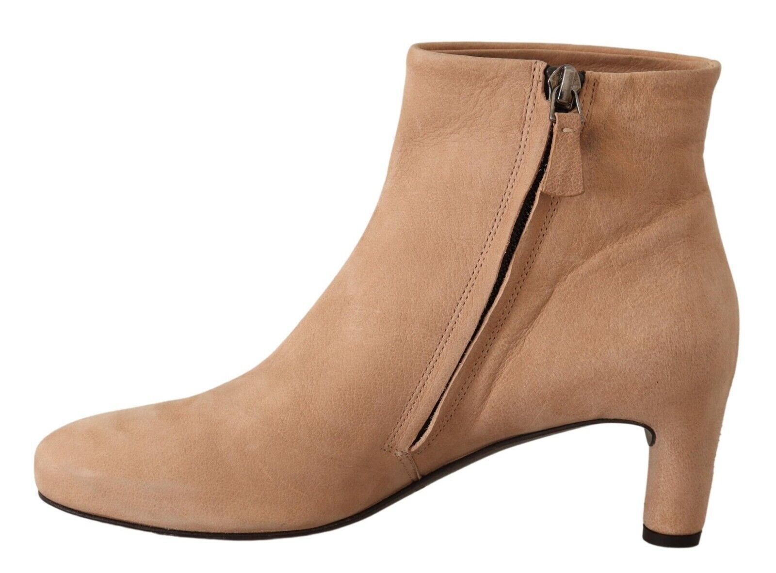 Elegant Beige Leather Boots - SEHABRANDS