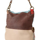 Chic Multicolor Leather Tote with Gold Accents - SEHABRANDS