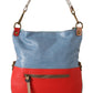 Chic Multicolor Leather Tote with Gold Accents - SEHABRANDS