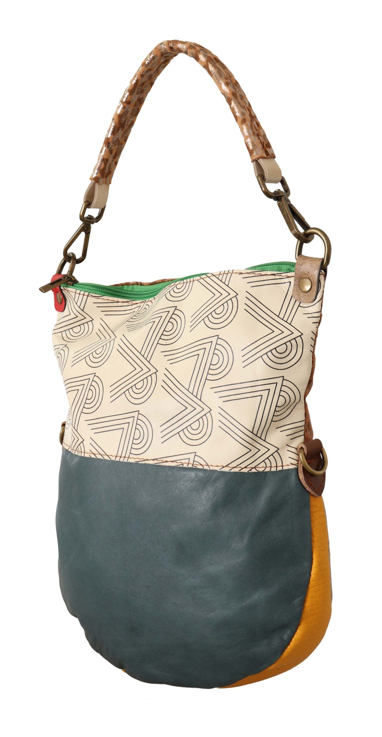 Chic Multicolor Leather Shoulder Bag - SEHABRANDS