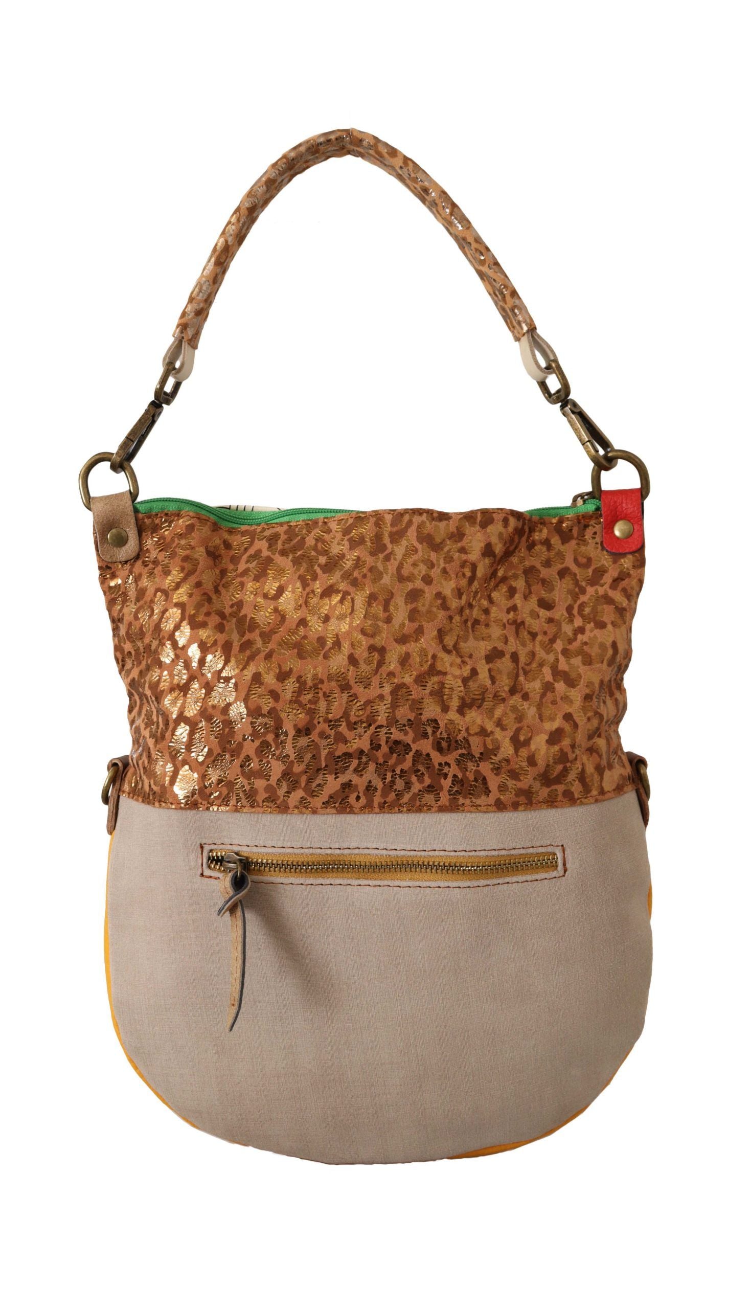 Chic Multicolor Leather Shoulder Bag - SEHABRANDS