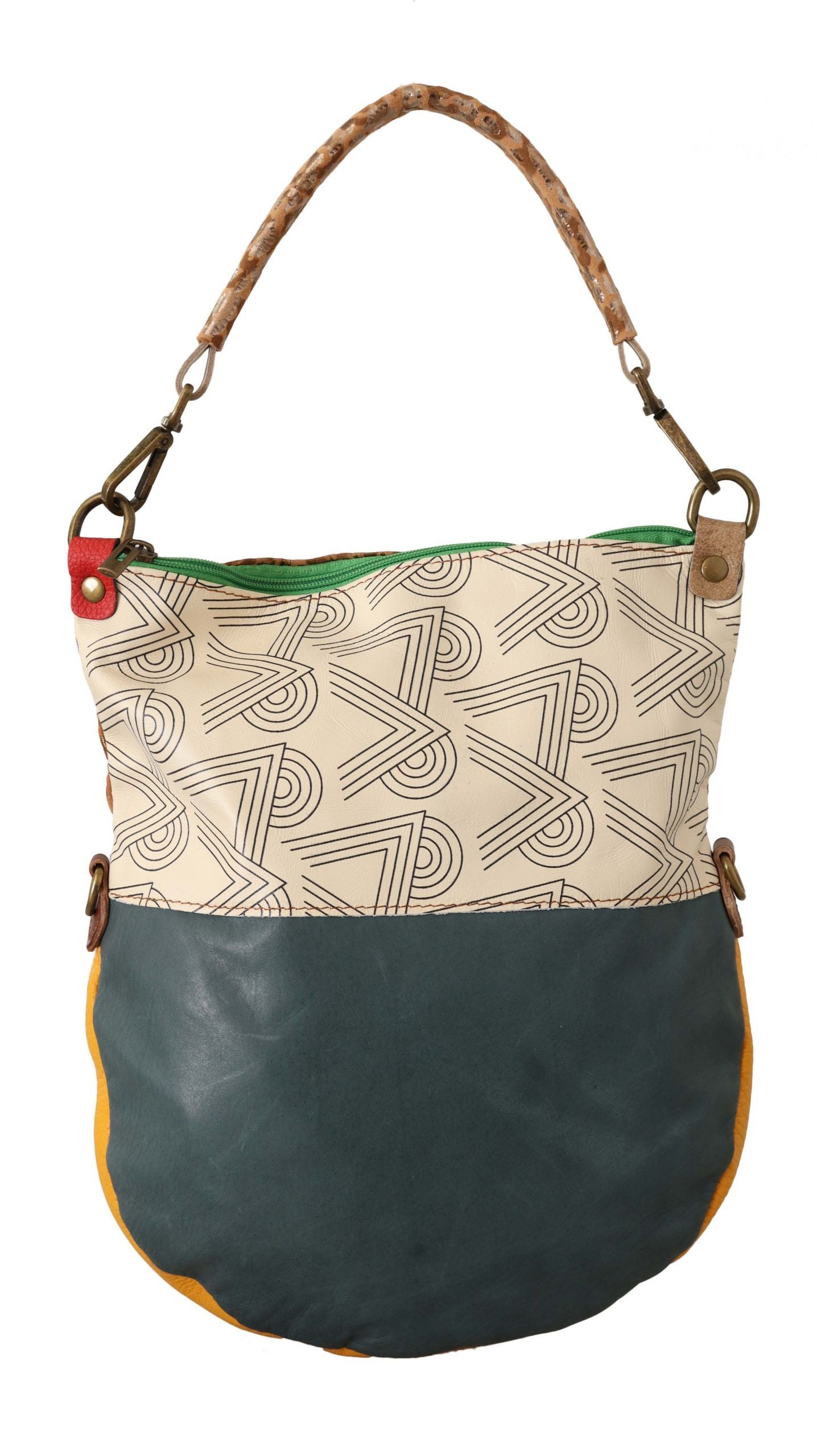 Chic Multicolor Leather Shoulder Bag - SEHABRANDS