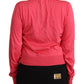 Dolce & Gabbana Elegant Pink Silk Crewneck Sweater