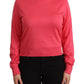 Dolce & Gabbana Elegant Pink Silk Crewneck Sweater