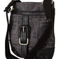 Chic Gray Fabric Crossbody Bag - SEHABRANDS