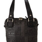 Chic Black and Gray Fabric Shoulder Handbag - SEHABRANDS