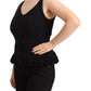 Chic Sleeveless Designer Tank Top in Black - SEHABRANDS